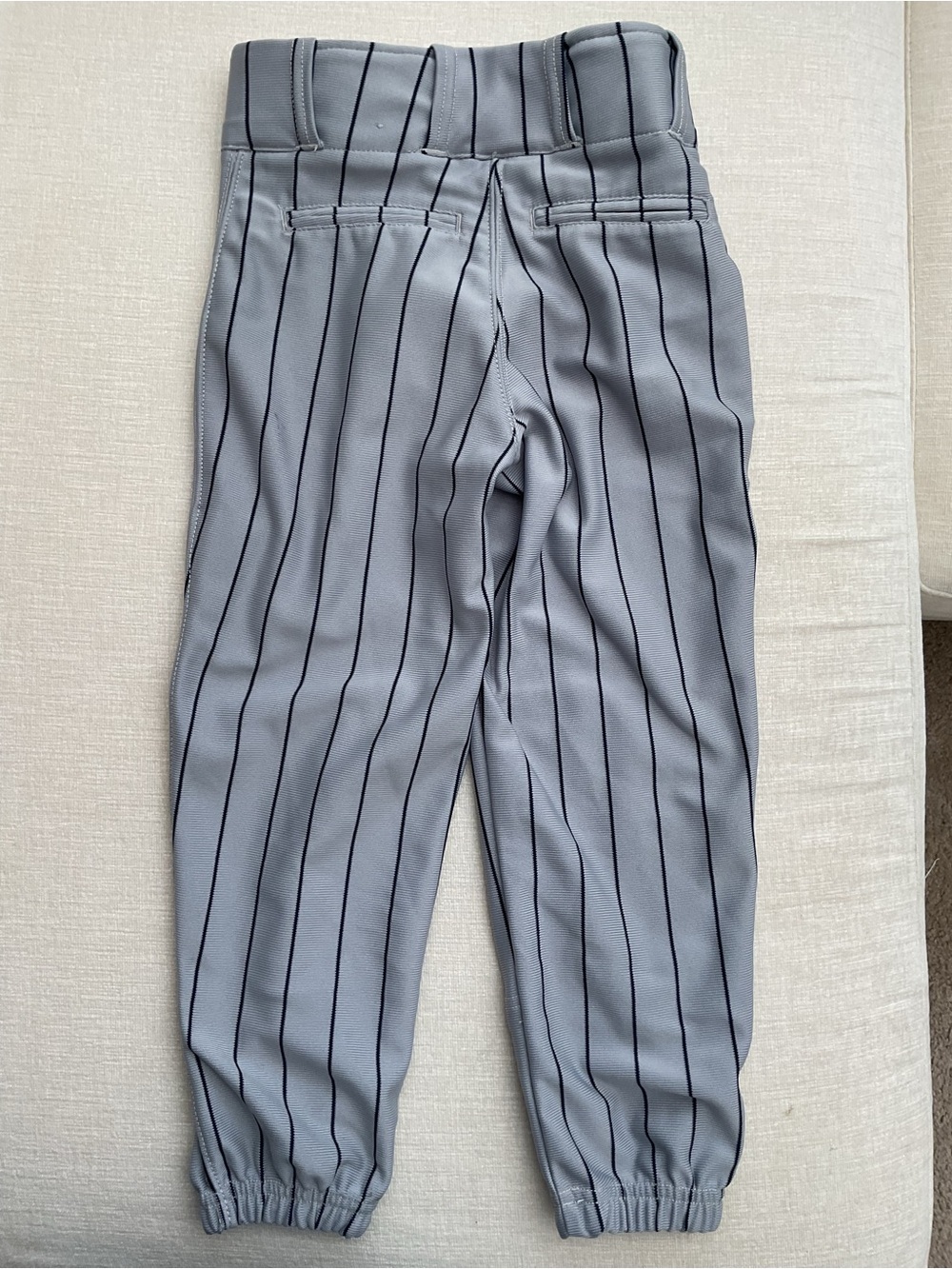 Kids Gray Pinstripe Jogger Pants - Picture 4 of 5